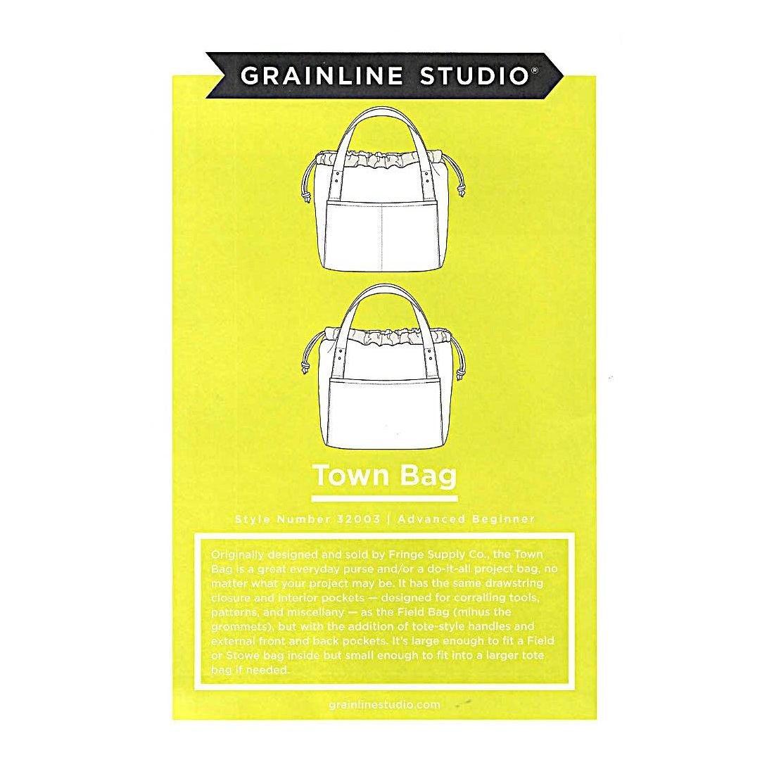Grainline Studio Town Bag Sewing Pattern | Project Bag Pattern | Crafties Fair