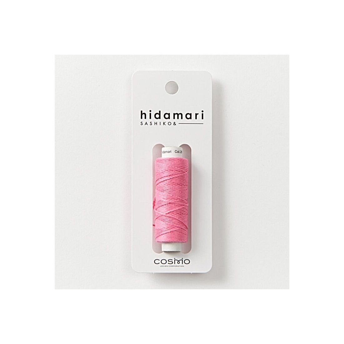 COSMO Hidamari Sashiko Thread No.26 – Coral Pink Cotton Thread Japan