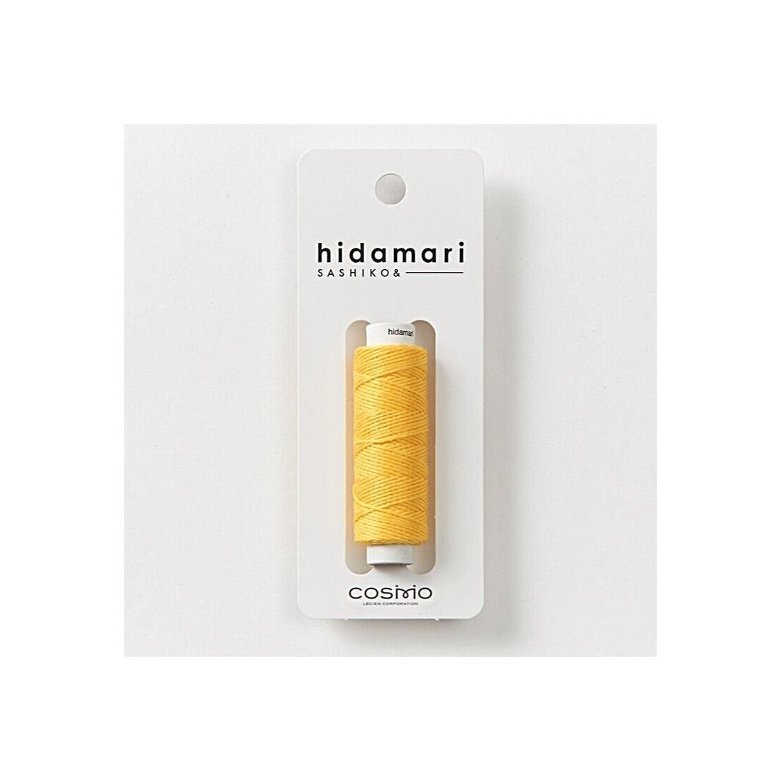 COSMO Hidamari Sashiko Thread No.28 – Golden Yellow Cotton Thread Japan