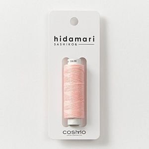COSMO Hidamari Sashiko Thread No.30 – Soft Peach Blush Cotton Thread Japan