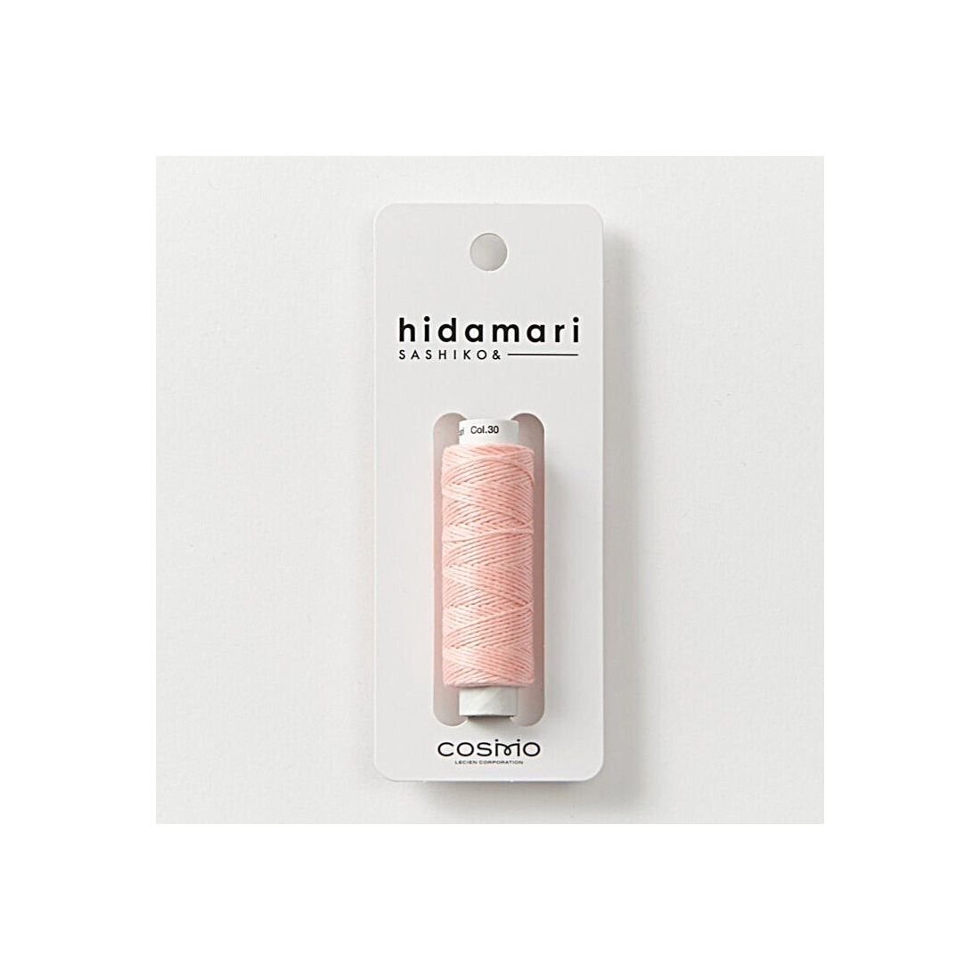 COSMO Hidamari Sashiko Thread No.30 – Soft Peach Blush Cotton Thread Japan