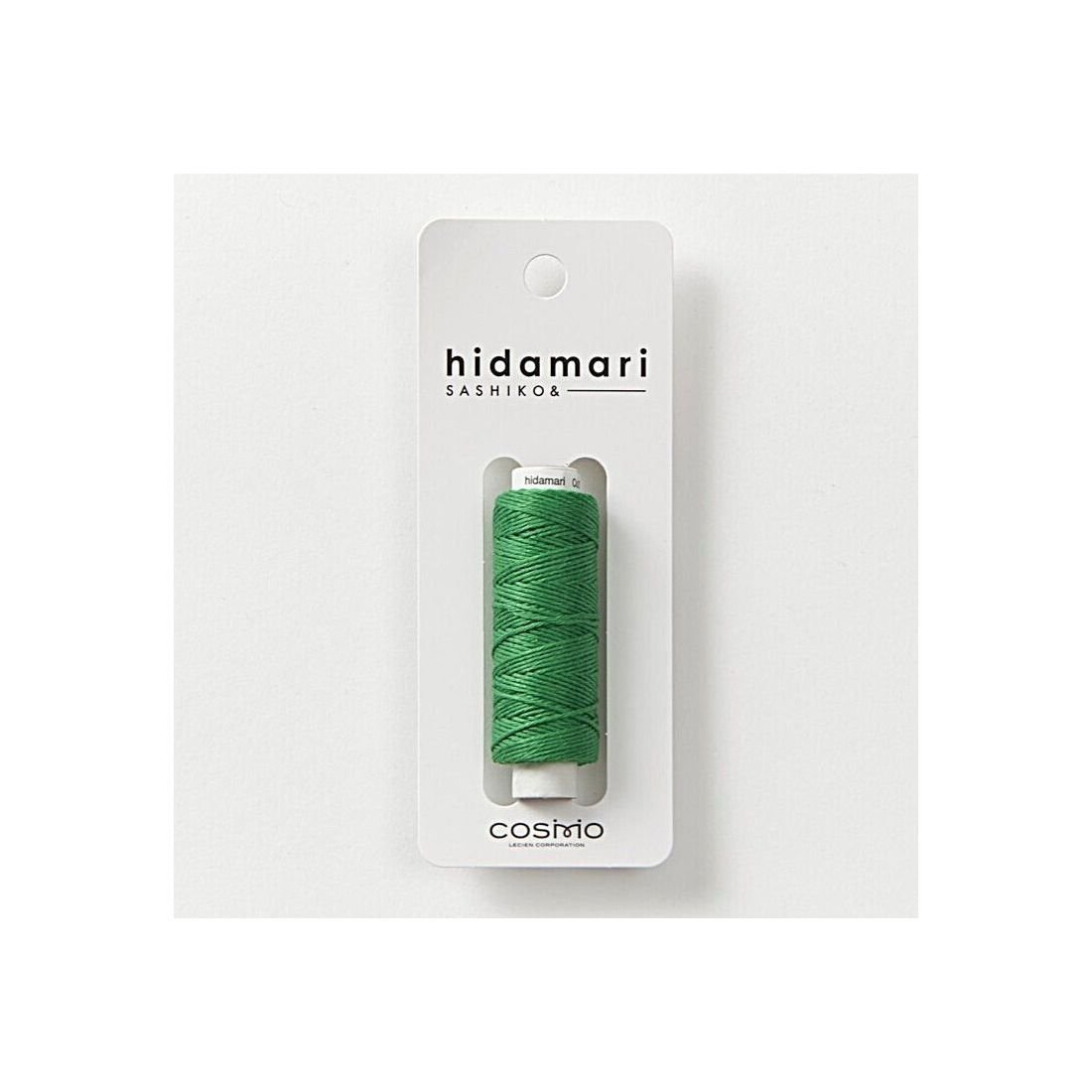 COSMO Hidamari Sashiko Thread No.31 – Leaf Green Cotton Thread Japan