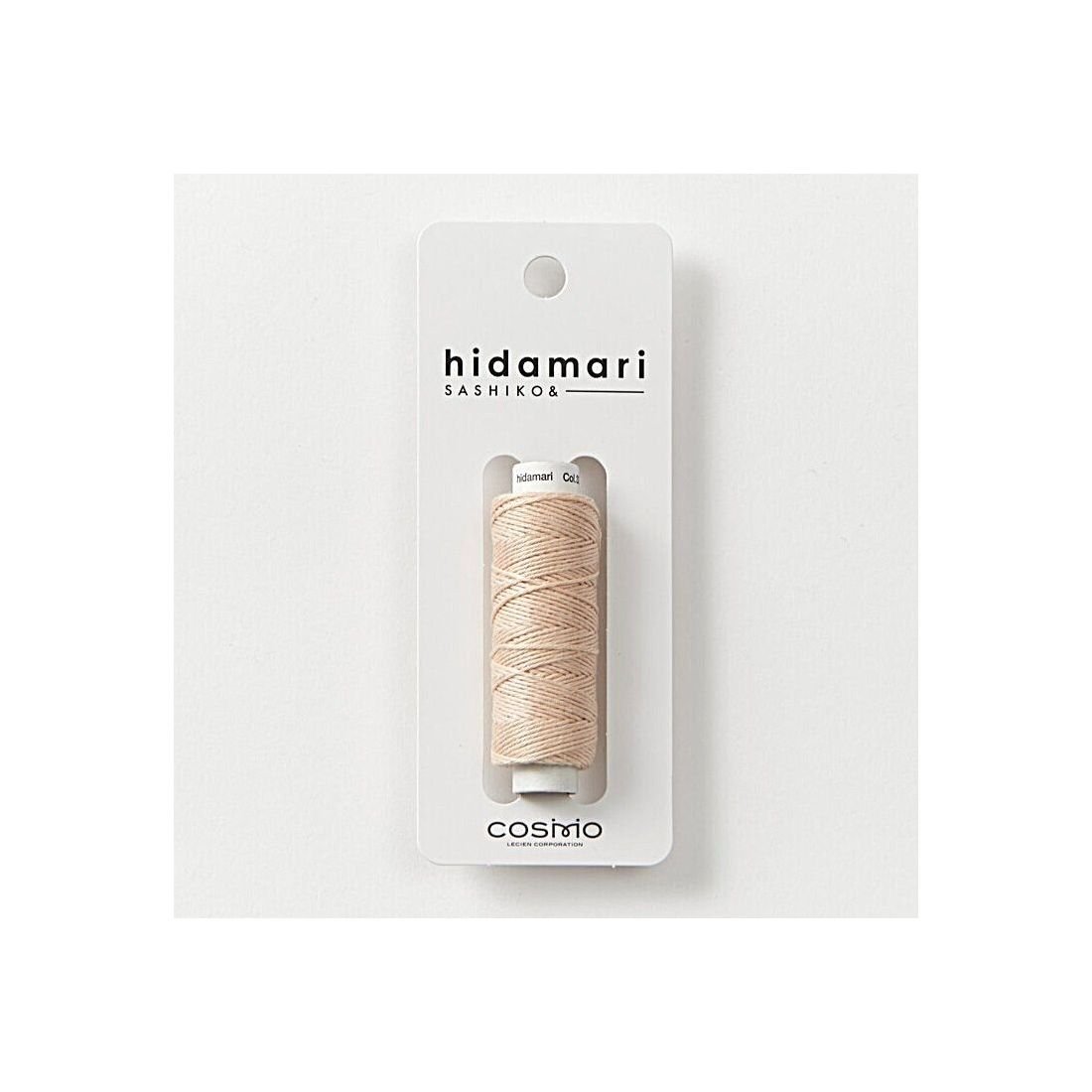 COSMO Hidamari Sashiko Thread No.33 – Beige Cotton Thread Japan