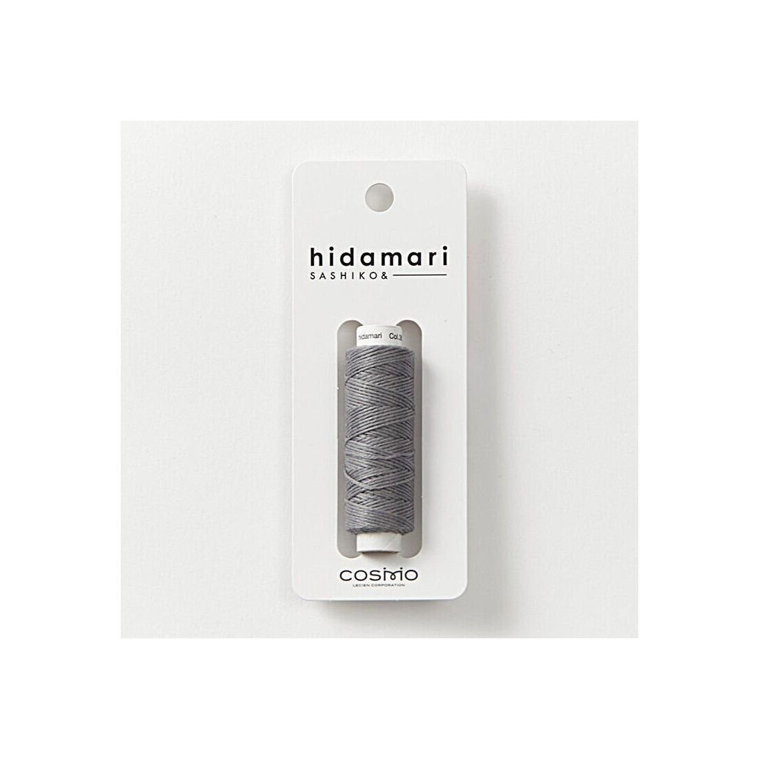 COSMO Hidamari Sashiko Thread No.36 – Silver Gray Cotton Thread Japan