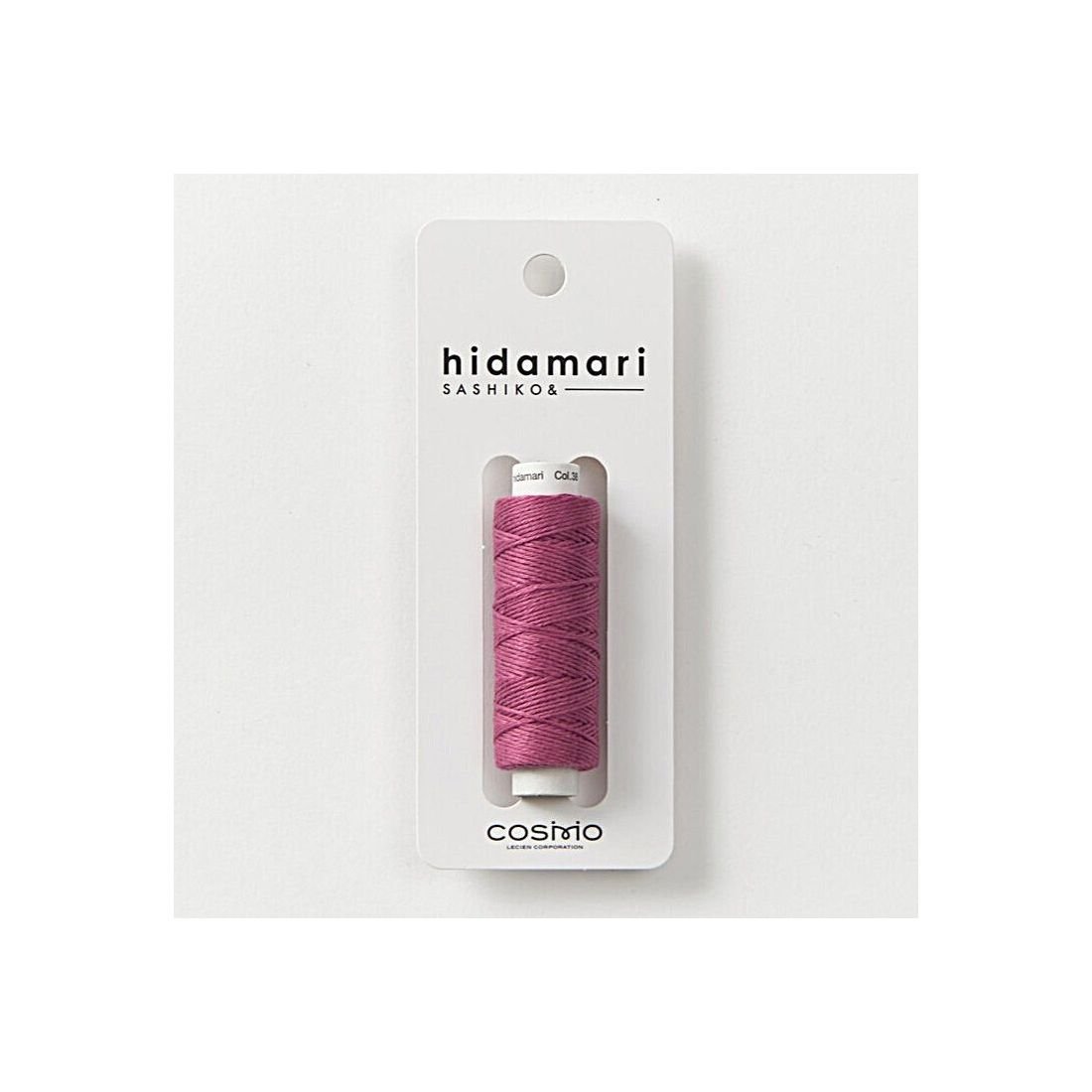 COSMO Hidamari Sashiko Thread No.38 – Dusty Rose Cotton Thread Japan