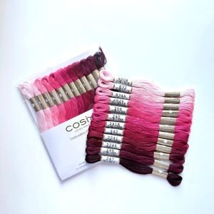 Cosmo Floss No. 22 Red Camellia – 12 Skeins