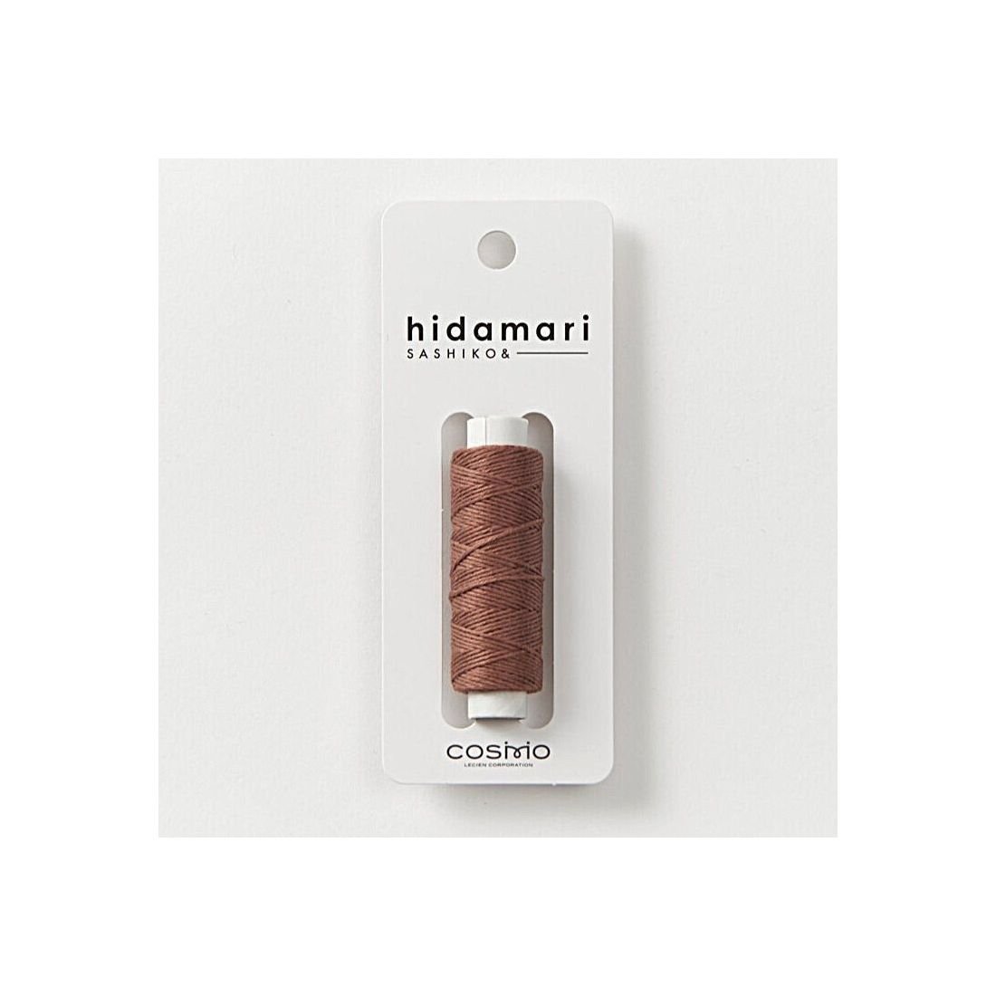 COSMO Hidamari Sashiko Thread No.40 – Chestnut Brown Cotton Thread Japan