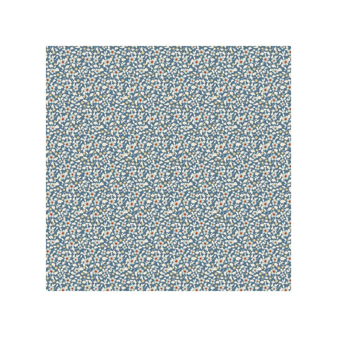 Tilda Brie Basics Blue 130131 Floral Cotton Fabric