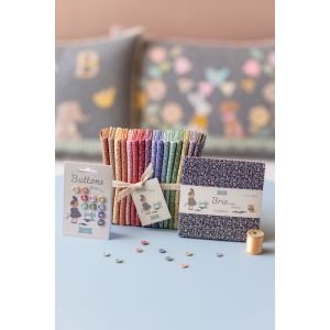 Tilda Brie Basics Brown 130137 Floral Cotton Fabric