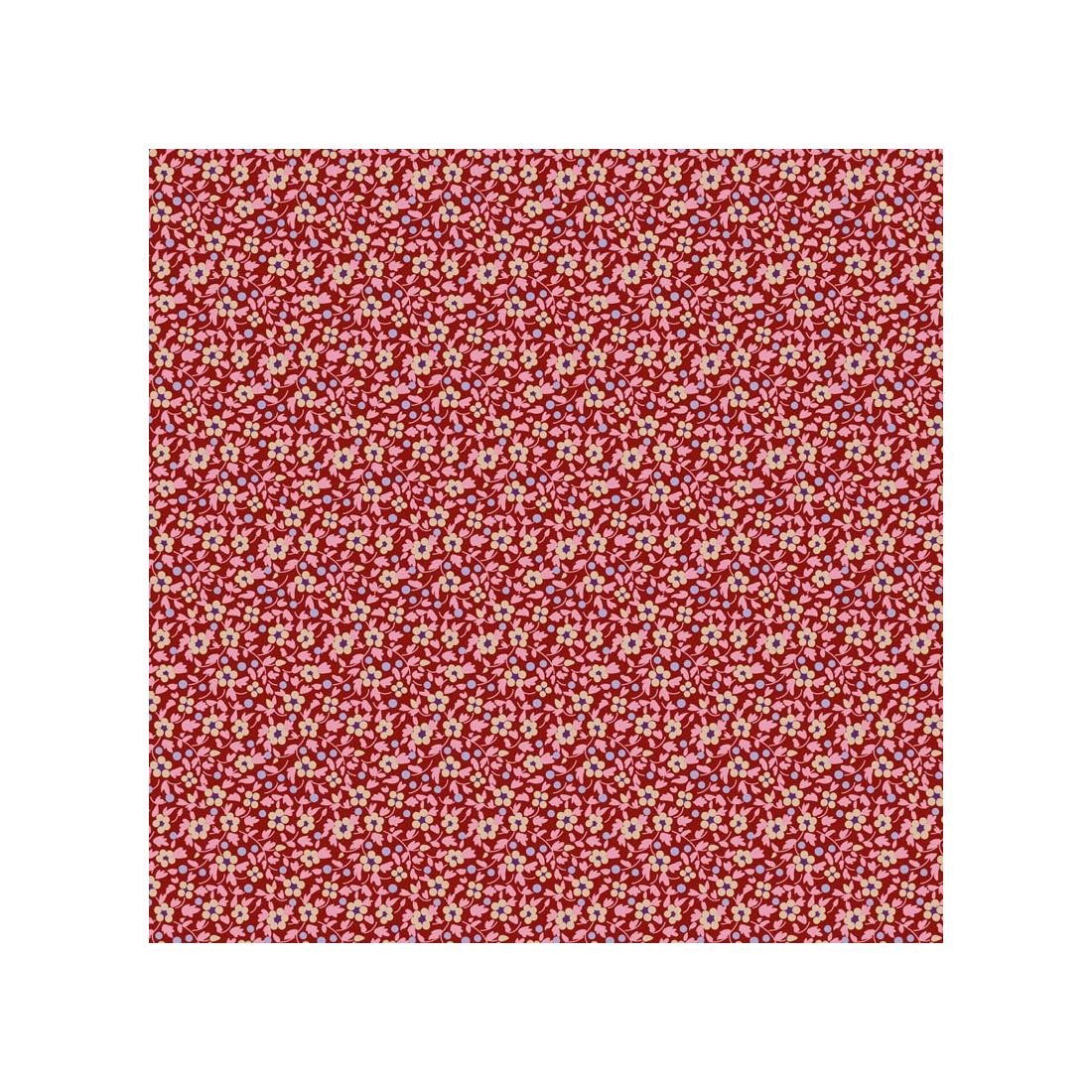 Tilda Brie Basics Red 130149 Floral Cotton Fabric