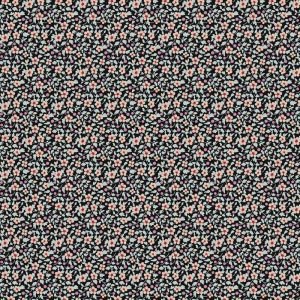 Tilda Brie Basics Charcoal 130186 Floral Cotton Fabric