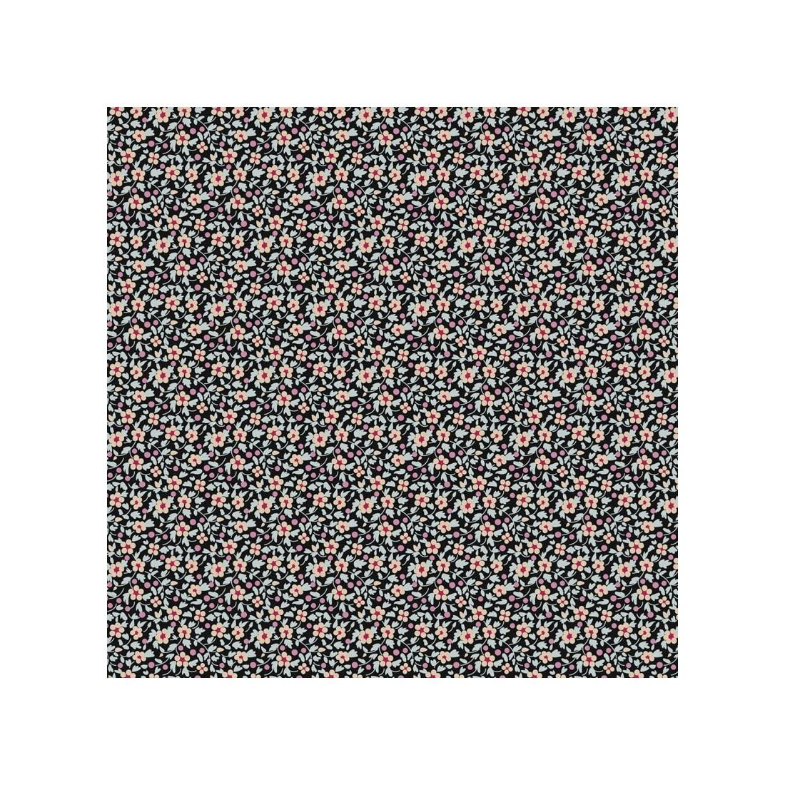Tilda Brie Basics Charcoal 130186 Floral Cotton Fabric