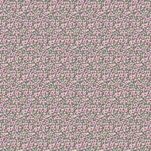 Tilda Brie Basics Grey 130187 Floral Cotton Fabric