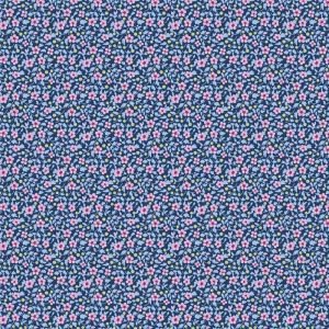 Tilda Brie Basics Denim 130190 Floral Cotton Fabric