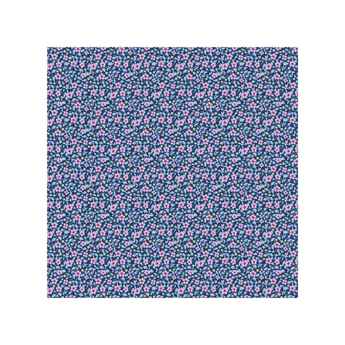 Tilda Brie Basics Denim 130190 Floral Cotton Fabric