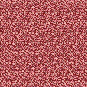 Tilda Brie Basics Burgundy 130193 Floral Cotton Fabric