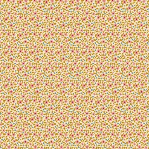 Tilda Brie Basics Mustard 130196 Floral Cotton Fabric