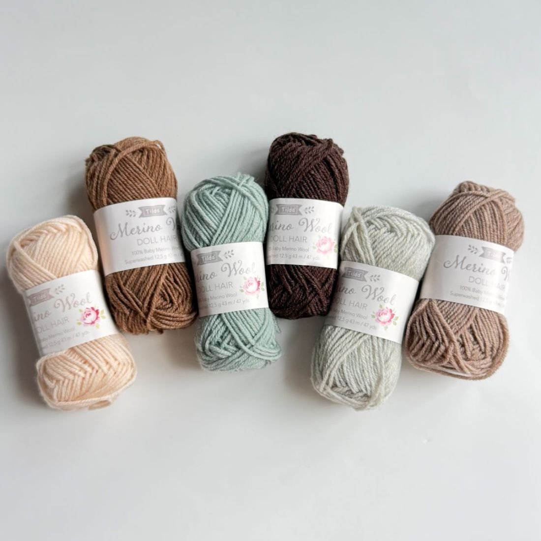 Tilda Merino Wool Doll Hair Yarn – 6 Colors | Crafties Fair