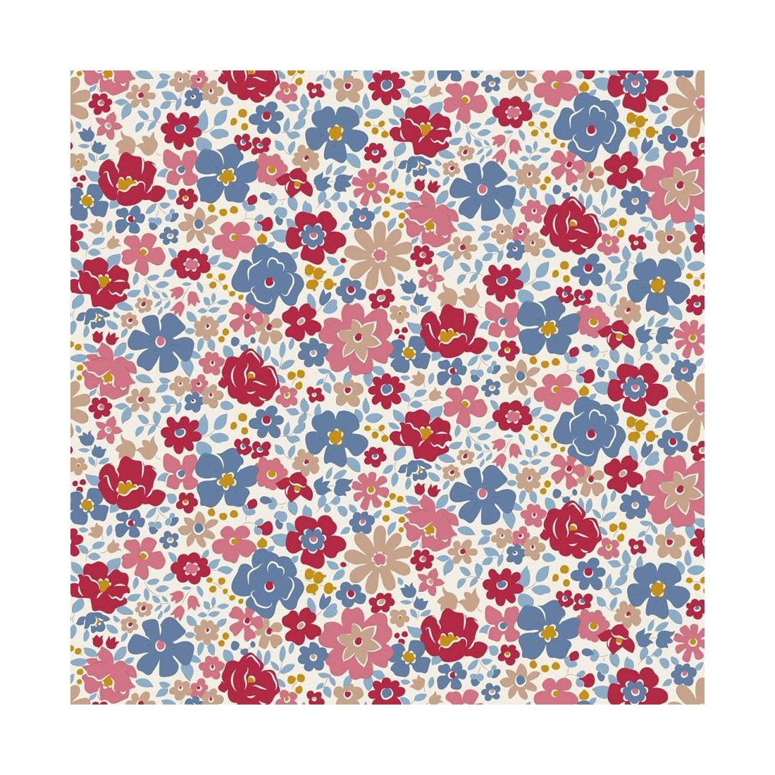 Tilda Village Life Esther Cold Cream 100691 Fabric