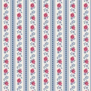 Tilda Village Life Agnes Blue 100700 Floral Fabric