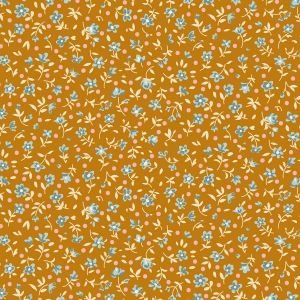 Tilda Village Life Mae Ochre 110174 Blender Fabric