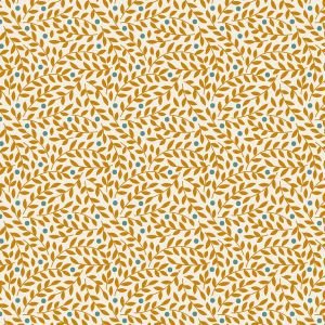 Tilda Village Life Lillian Ochre 110175 Blender Fabric