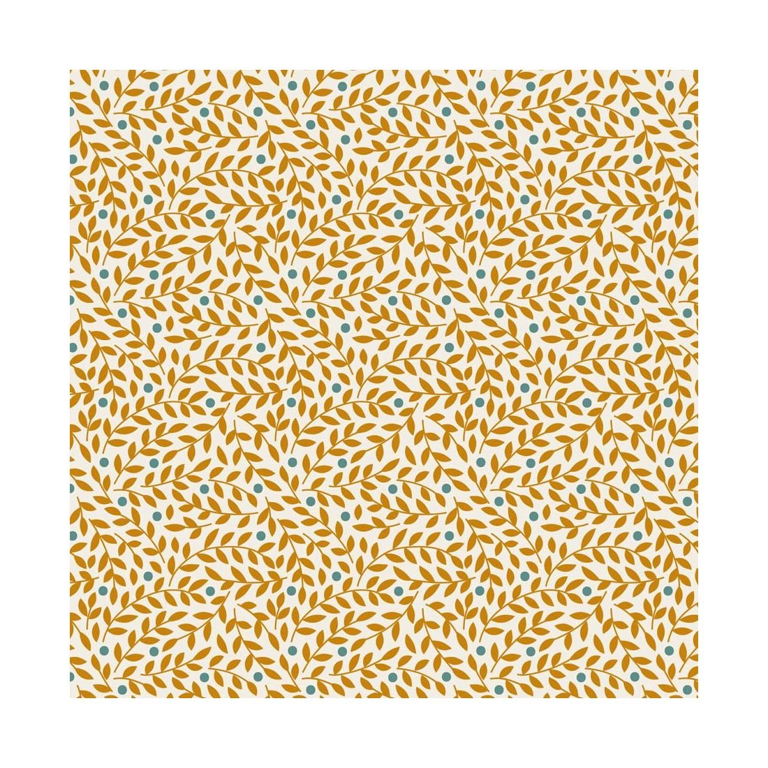 Tilda Village Life Lillian Ochre 110175 Blender Fabric