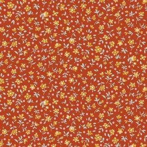 Tilda Village Life Mae Rust 110176 Blender Fabric