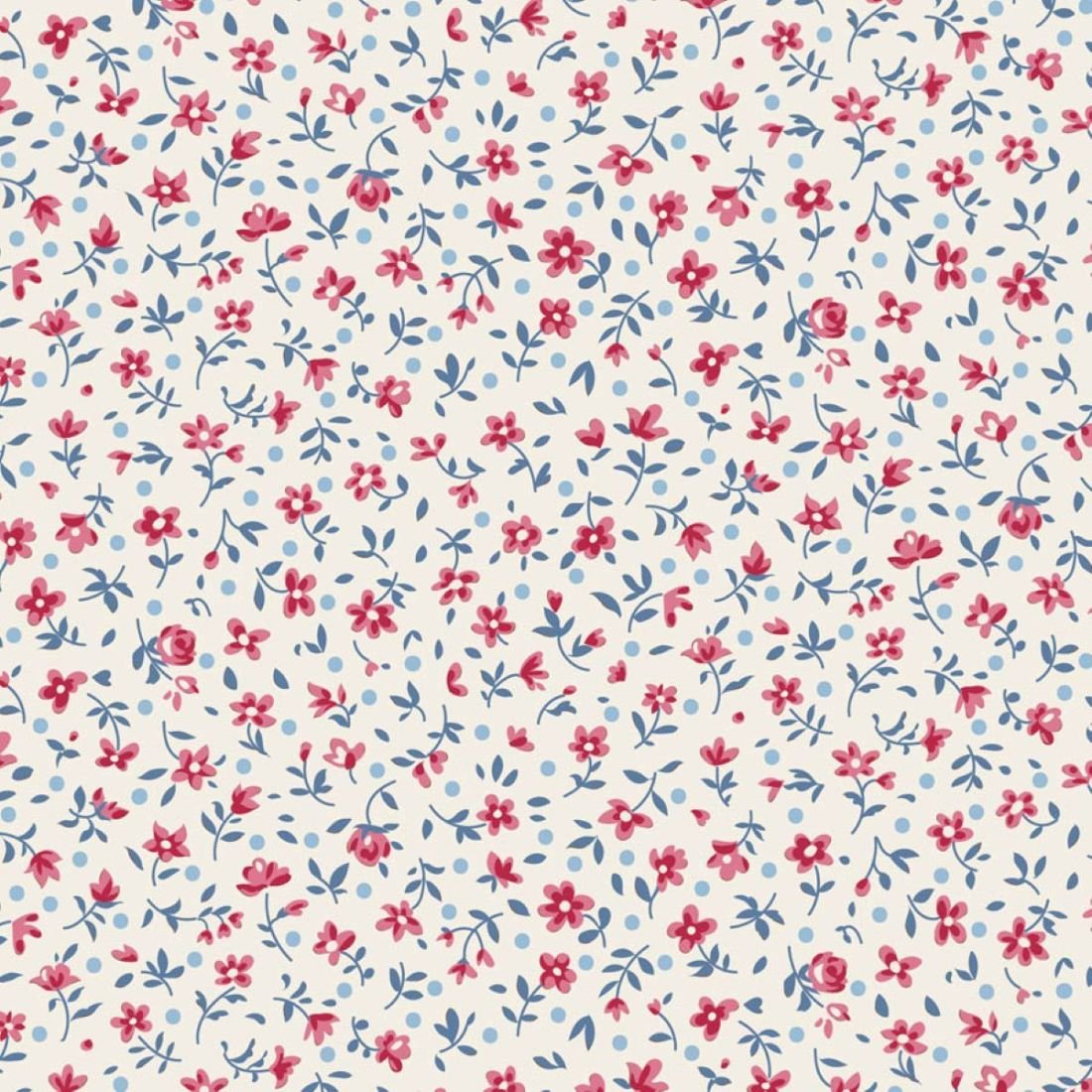 Tilda Village Life Mae Cream 110181 Blender Fabric