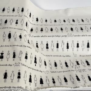 COSMO 100 Ladies Fabric by Kazue Nakajima – White