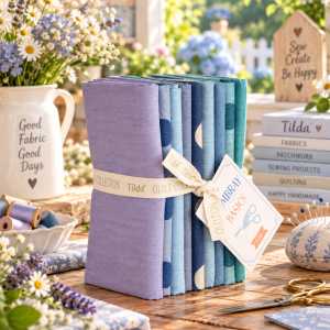 Tilda Seasonal Chambray Summer Fat Quarter Bundle 9pc