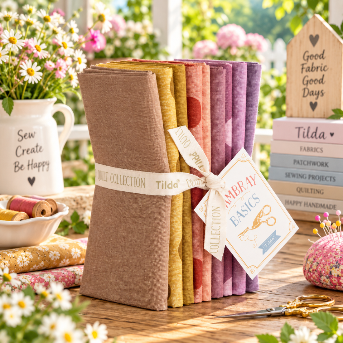 Tilda Seasonal Chambray Autumn Fat Quarter Bundle 9pc