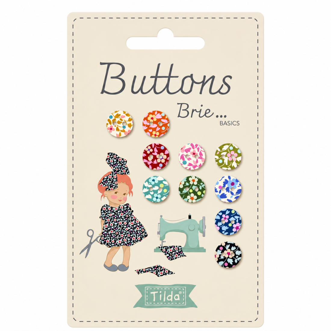 Tilda Brie Basics Buttons – 10mm, 10 Pieces