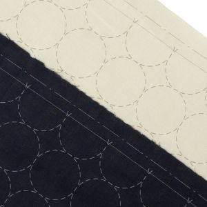 COSMO Hidamari Navy Preprinted Sashiko Cloth 32 cm