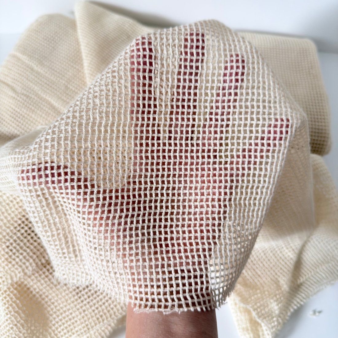 Organic Cotton Mesh Fabric 140 GSM | GOTS Certified