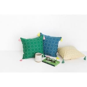 COSMO Hidamari Circle Sashiko Cloth – Ivory