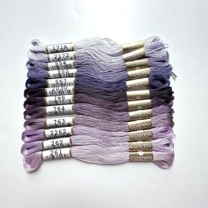Cosmo  Floss No. 81 – Lavender Assorted Pack (12 Skeins)