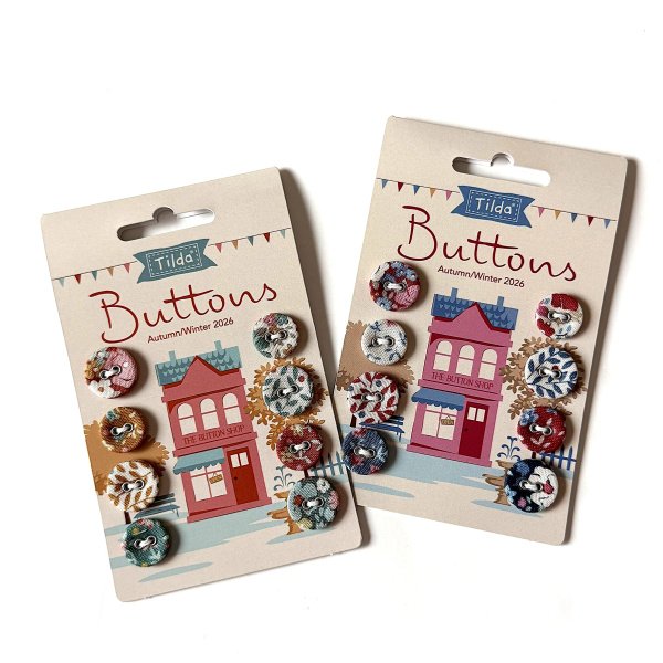 Tilda Village Life Autumn Buttons 400080 | Crafties Fair