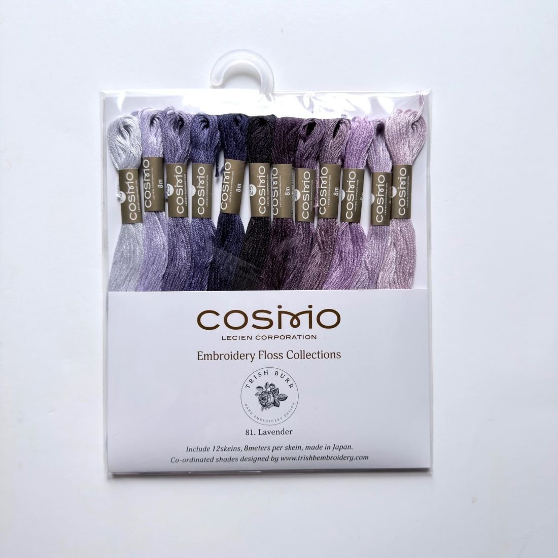 Cosmo  Floss No. 81 – Lavender Assorted Pack (12 Skeins)