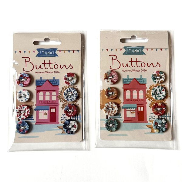 Tilda Village Life Autumn Buttons 400080 | Crafties Fair
