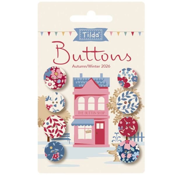 Tilda Village Life Winter Buttons 400081 | Crafties Fair