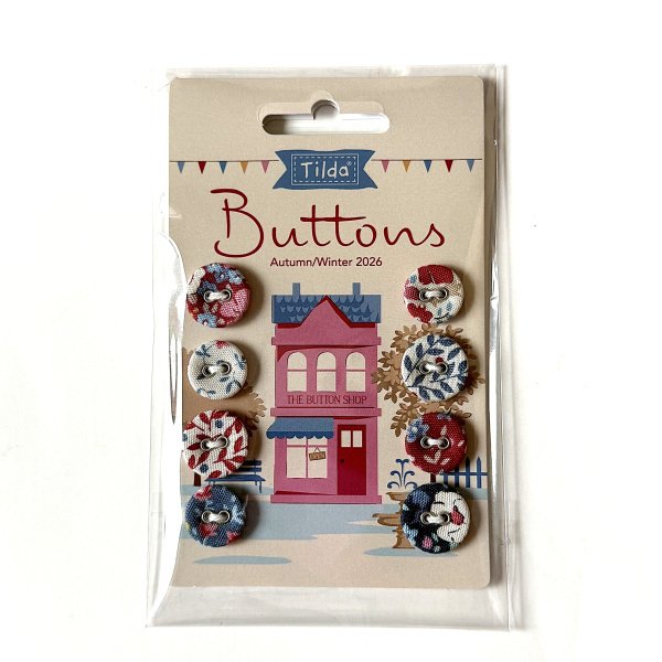 Tilda Village Life Winter Buttons 400081 | Crafties Fair