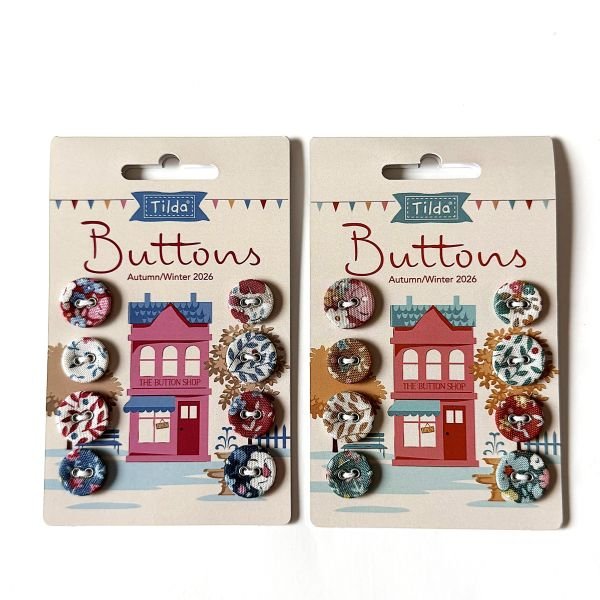 Tilda Village Life Winter Buttons 400081 | Crafties Fair