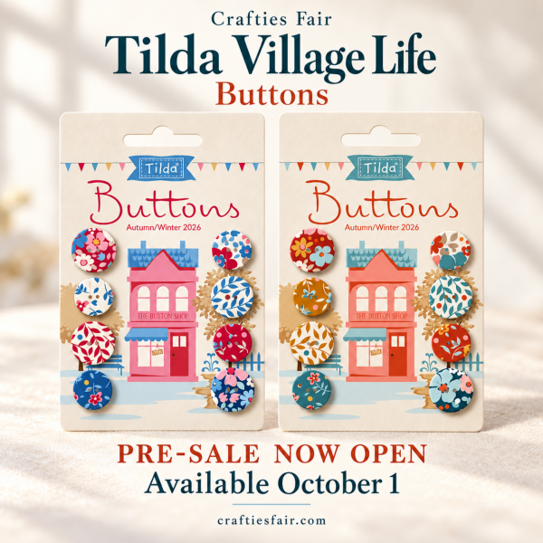Tilda Village Life Winter Buttons 400081 | Crafties Fair