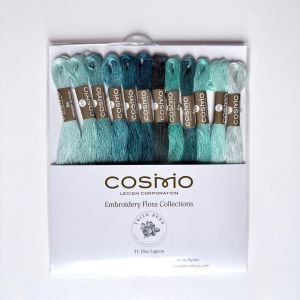 Cosmo Embroidery Floss – Blue Lagoon Pack (12 Skeins)