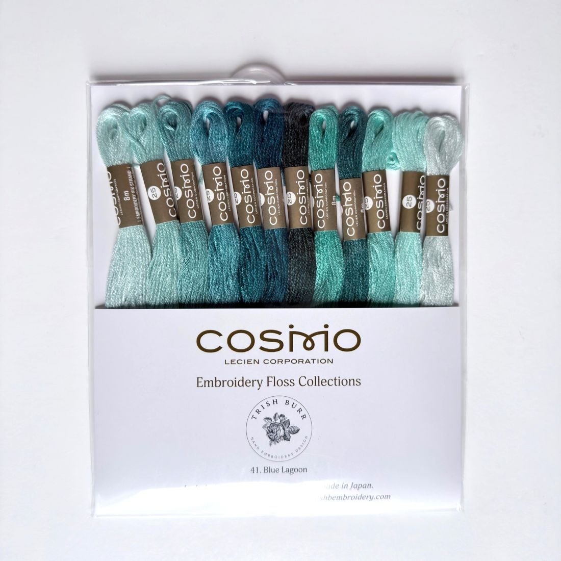 Cosmo Embroidery Floss – Blue Lagoon Pack (12 Skeins)