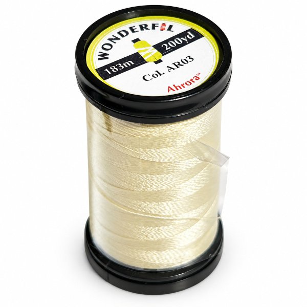 WonderFil Ahrora AR03 Pastel Yellow Glow-in-the-Dark Thread