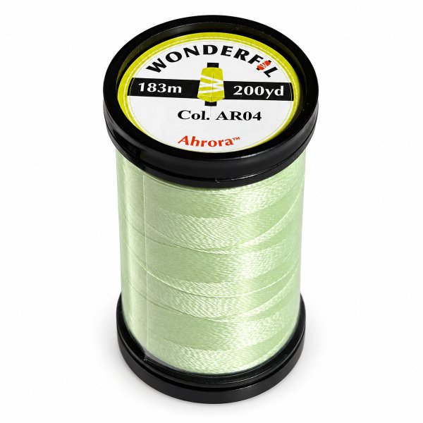 WonderFil Ahrora AR04 Lemon Lime Glow-in-the-Dark Thread