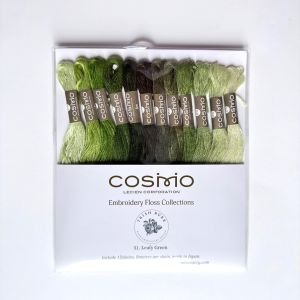 Cosmo Embroidery Floss – Leafy Green Pack (12 Skeins)