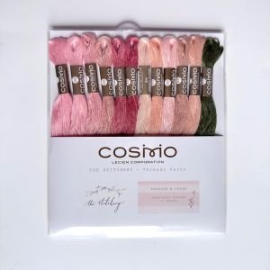 COSMO Embroidery Thread – Peaches & Cream (12 Skeins) | 100% Cotton Japanese Embroidery Floss
